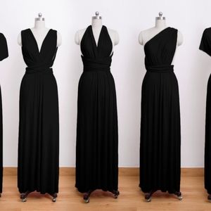 Black stretchy Infinity multiway dress small